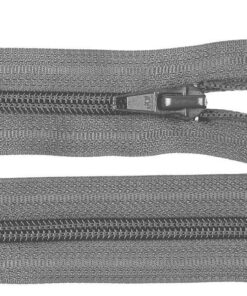 Reissverschluss spiralfoermig 5 mm 40 cm grau