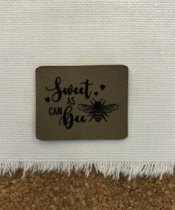 Label aus Kunstleder ♡ sweet as can bee