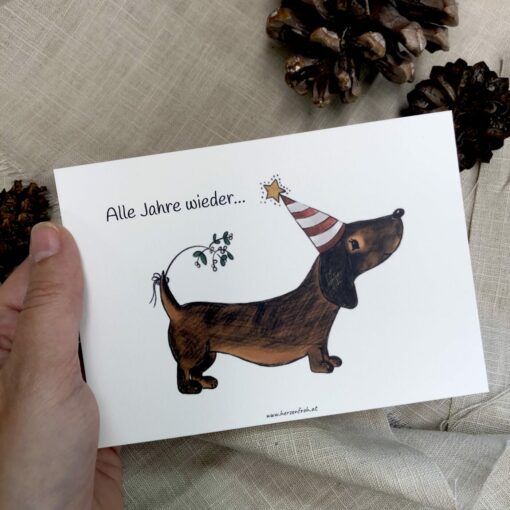 Postkarte ♡ "Alle Jahre wieder..." von Herzenfroh