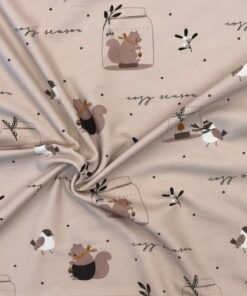 Alternative view of French Terry ♡ cozy season - Eichhörnchen & Spatz