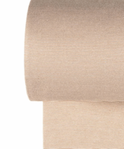 Basic Ringelbündchen - muskat/creme gestreift