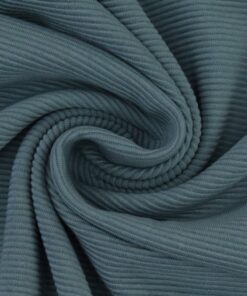 Alternative view of Ripp-Jersey Ottoman ♡ rauchblau