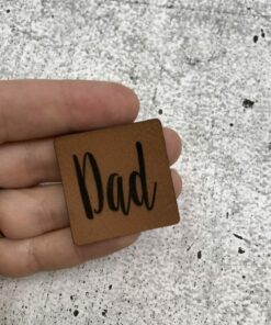 Label aus Kunstleder DAD 1
