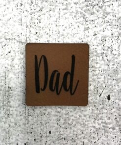 Label aus Kunstleder DAD