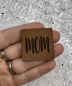 Label aus Kunstleder MOM 1