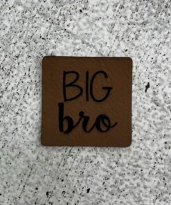 Label aus Kunstleder big bro