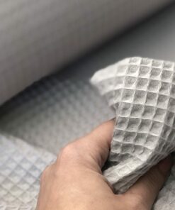 Waffelpique silbergrau, hellgrau