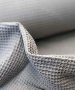 Waffelpique silbergrau, hellgrau 2