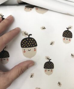 Baumwolljersey, Eicheln, Nüsse, Herbst, Fräulein von Julie, Herzenfroh 2