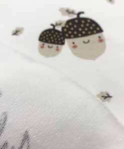 Baumwolljersey, Eicheln, Nüsse, Herbst, Fräulein von Julie, Herzenfroh