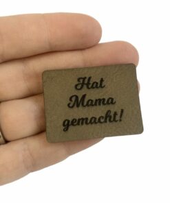 Kunstlederlabel Mama hat das gemacht