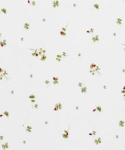 Kleeblätter und Marienkäfer auf offwhite, Jersey 1