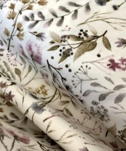 Baumwolljersey Feldblumen und Gräser