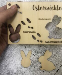 Schablone, Wichtel, Ostern, Fußspuren, Pfotenabdrücke, Hase