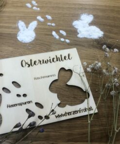 Schablone, Wichtel, Ostern, Fußspuren, Pfotenabdrücke, Hase