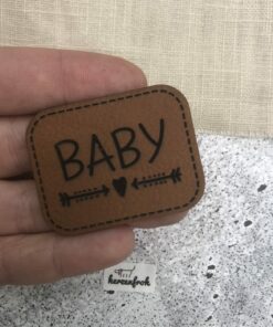 Label aus Kunstleder Baby