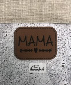 Label aus Kunstleder Mama