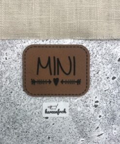 Label aus Kunstleder Mini