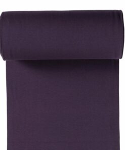 Feinrippbündchen aubergine