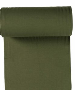 Feinrippbündchen khakigrün