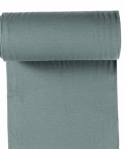 Feinrippbündchen stahlblau