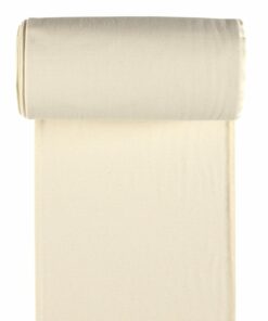 Bio Feinrippbündchen ivory meliert