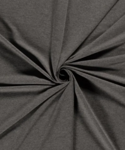 French Terry uni dunkelgrau meliert 2