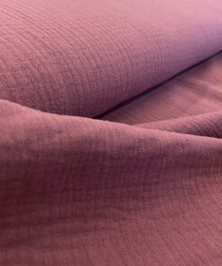 Musselin Double Gauze unifarben in beere