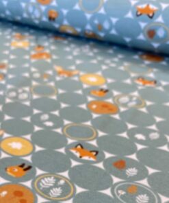 Baumwolljersey  kleine Waldfreunde auf mint 1