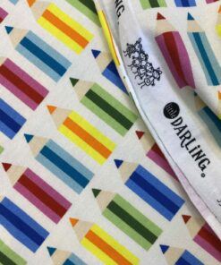 Baumwolljersey Buntstifte in kräftigen Farben