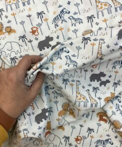 Baumwolljersey mit bezaubernden Safaritieren