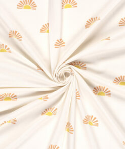 Jersey, Sonnen, offwhite, Herzenfroh Stoffe