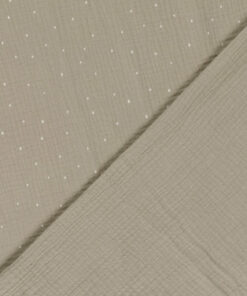 Leichter Musselin mit Tupfen – ideal für Tücher, Babydecken und Sommerkleidung