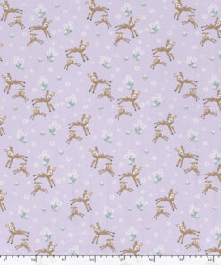 Jersey Rehkitze Flieder, Herzenfroh Stoffe