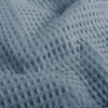 Waffelpiqué, Waffelstoff - helles Jeansblau