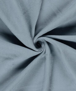 Waffelpiqué, Waffelstoff - helles Jeansblau2