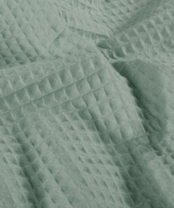 Waffelpiqué, Waffelstoff in hellem Mint (weich)