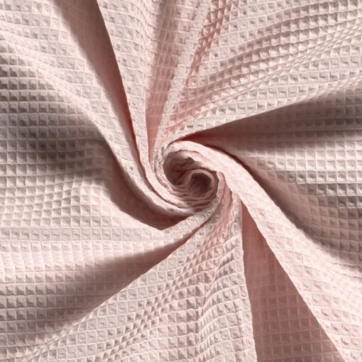 Waffelpiqué, Waffelstoff - pudriges Rosa