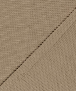 Waffelpiqué, Waffelstoff - Kaffee (weich)