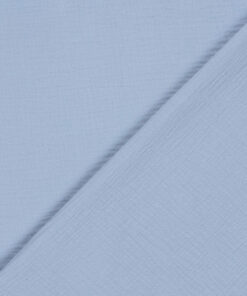 Musselin ♡ Double Gauze – helles Jeansblau3