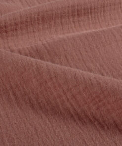 Musselin ♡ Double Gauze – mattes Ziegelrot