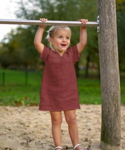 Musselin ♡ Double Gauze – mattes Ziegelrot Designbeispiel