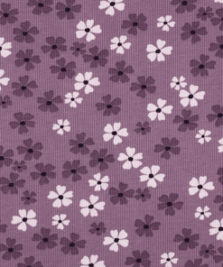 Waffeljersey Blüten in Lavendel von Herzenfroh2