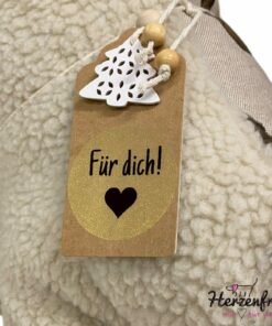 Leseknochen, Lesekissen - Halbpanama/Teddyplüsch - Dackel