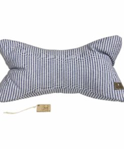 Leseknochen, Lesekissen - blaue & weiße Streifen