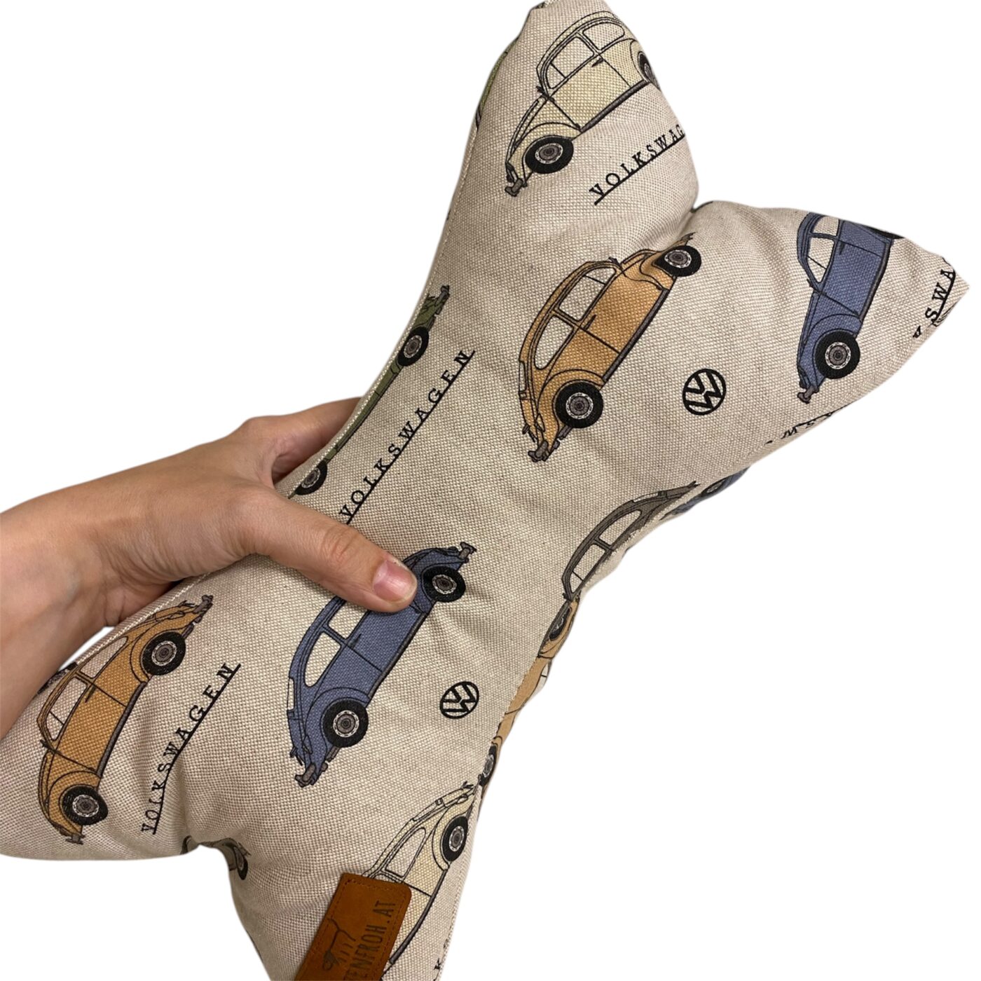 Leseknochen, Lesekissen - Volkswagen auf beige