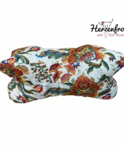 Leseknochen, Lesekissen - elegantes Blumenmuster