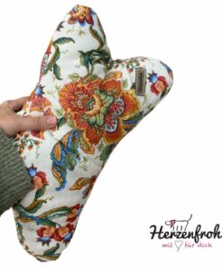 Leseknochen, Lesekissen - elegantes Blumenmuster