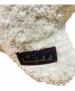 Leseknochen - Popeline/Baumwollplüsch - Tanne auf weinrot