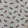 Linenlook Premium Stoff „Little Dachshund Dog“ – Dackel Dekostoff aus Baumwolle